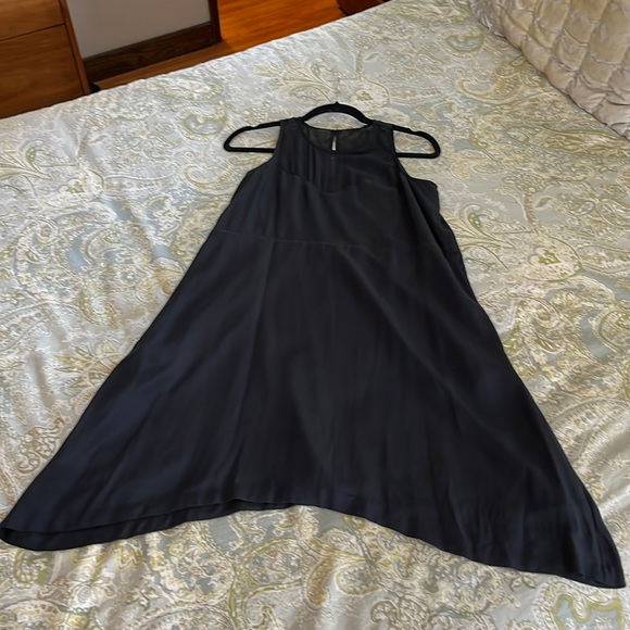 New Madewell sleeveless dress with illusion netting at neck - Picture 4 of 6